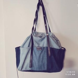 Chloe denim diaper bag
